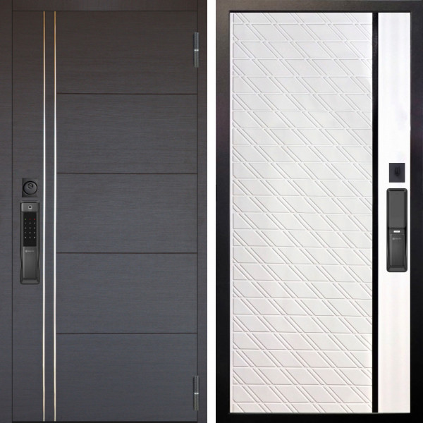 Входная дверь Аргус SMART Лофт Венге горизонт + Тори Софт милк