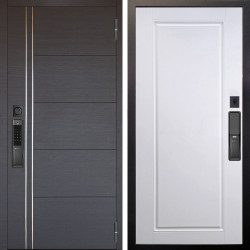 Входная дверь Аргус SMART Лофт Венге горизонт + Тревор Софт милк