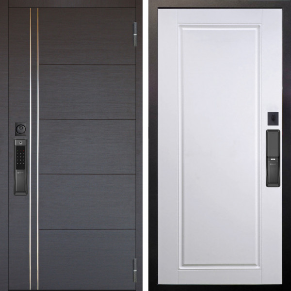 Входная дверь Аргус SMART Лофт Венге горизонт + Тревор Софт милк