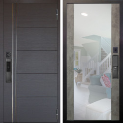 Входная дверь Аргус SMART Лофт Венге горизонт + Вояж Светлый бетон