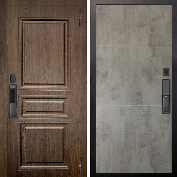 Входная дверь Аргус SMART магистр дуб кантри + Агат Светлый бетон