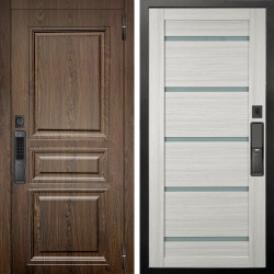 Входная дверь Аргус SMART магистр дуб кантри + Александра Белая лиственница