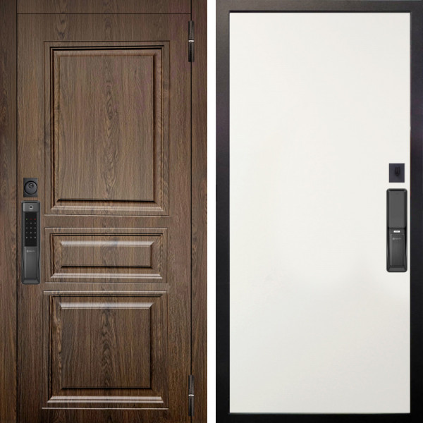 Входная дверь Аргус SMART магистр дуб кантри + Элегант Софт милк