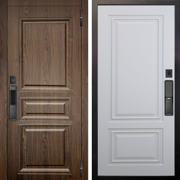 Входная дверь Аргус SMART магистр дуб кантри + Элион Софт милк