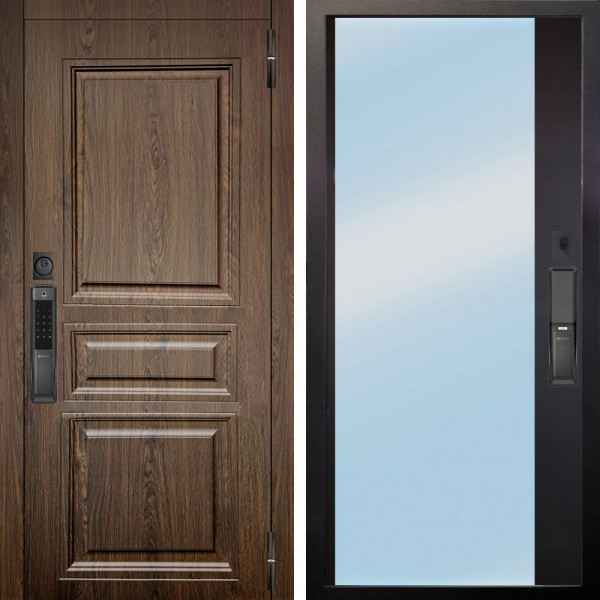 Входная дверь Аргус SMART магистр дуб кантри + Магнум Черный софт