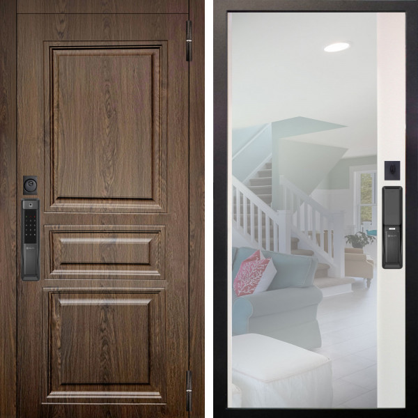 Входная дверь Аргус SMART магистр дуб кантри + Магнум Софт милк