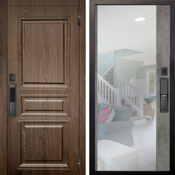 Входная дверь Аргус SMART магистр дуб кантри + Магнум Светлый бетон