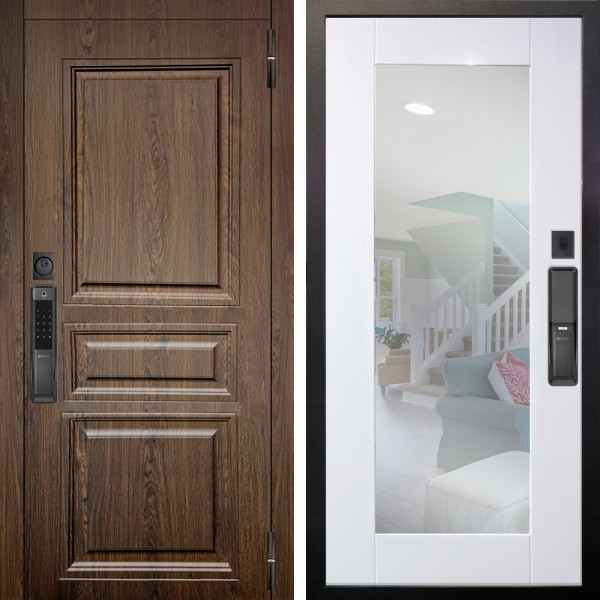 Входная дверь Аргус SMART магистр дуб кантри + Милли Роял вуд белый