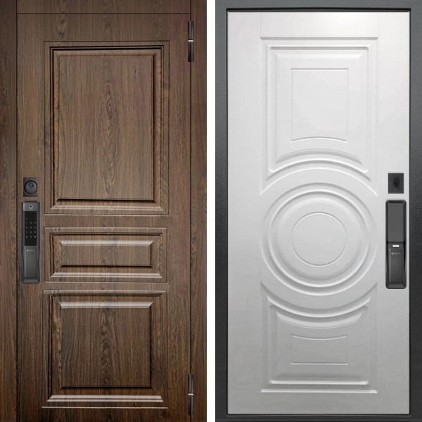 Входная дверь Аргус SMART магистр дуб кантри + Могадиш Софт милк