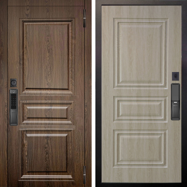 Входная дверь Аргус SMART магистр дуб кантри + Скиф Дуб филадельфия крем