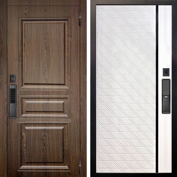 Входная дверь Аргус SMART магистр дуб кантри + Тори Софт милк