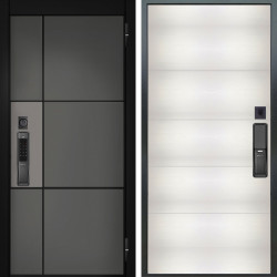 Входная дверь Аргус SMART мичиган силк титан силк муссон + Агат Вельвет белый горизон