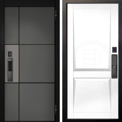 Входная дверь Аргус SMART мичиган силк титан силк муссон + Ариана Белая эмаль