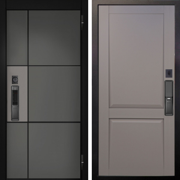 Входная дверь Аргус SMART мичиган силк титан силк муссон + Ариана Серая эмаль