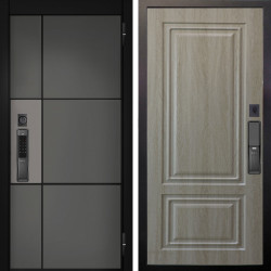 Входная дверь Аргус SMART мичиган силк титан силк муссон + Элион Дуб филадельфия крем