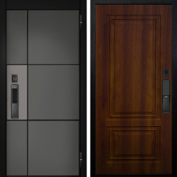 Входная дверь Аргус SMART мичиган силк титан силк муссон + Элион Дуб рустикальный
