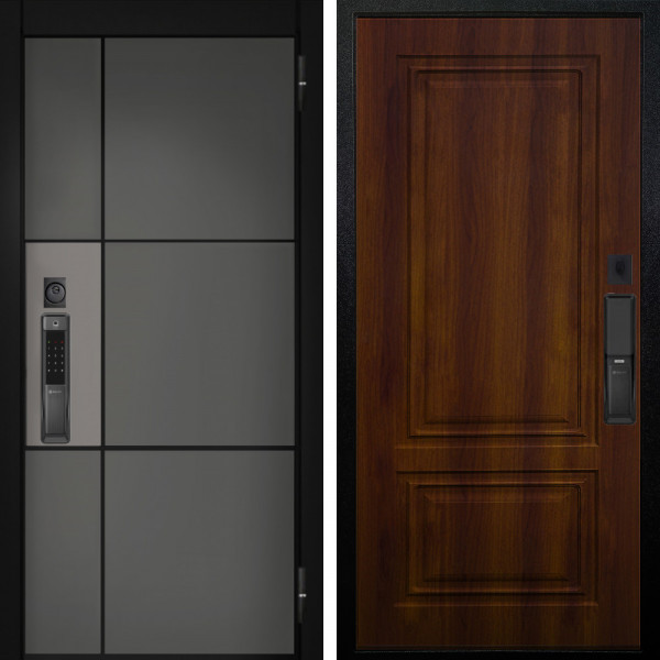 Входная дверь Аргус SMART мичиган силк титан силк муссон + Элион Дуб рустикальный