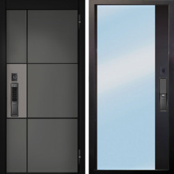 Входная дверь Аргус SMART мичиган силк титан силк муссон + Магнум Черный софт