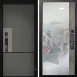 Входная дверь Аргус SMART мичиган силк титан силк муссон + Магнум Светлый бетон