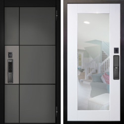 Входная дверь Аргус SMART мичиган силк титан силк муссон + Милли Роял вуд белый