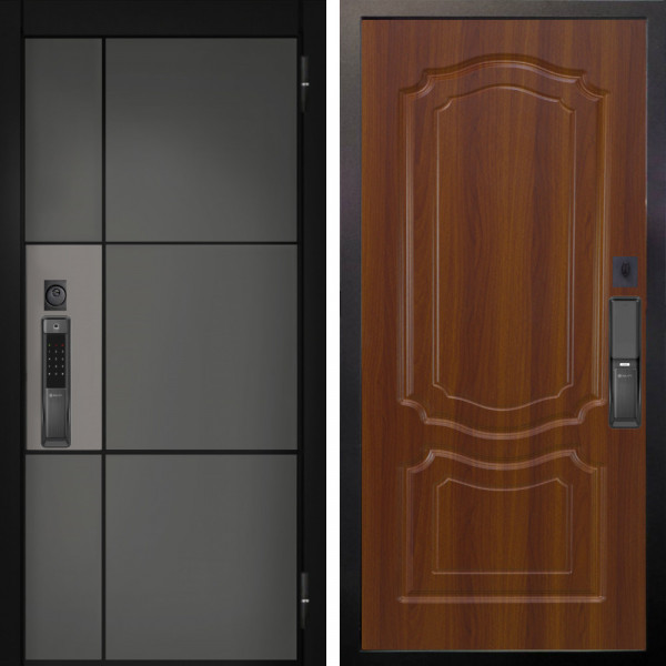 Входная дверь Аргус SMART мичиган силк титан силк муссон + Мишель Дуб рустикальный