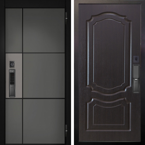 Входная дверь Аргус SMART мичиган силк титан силк муссон + Мишель Венге