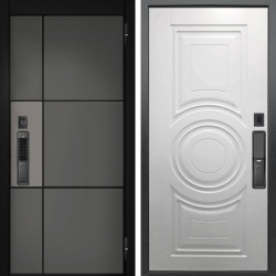 Входная дверь Аргус SMART мичиган силк титан силк муссон + Могадиш Софт милк