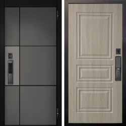 Входная дверь Аргус SMART мичиган силк титан силк муссон + Скиф Дуб филадельфия крем