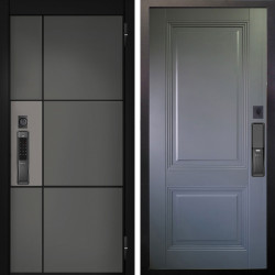 Входная дверь Аргус SMART мичиган силк титан силк муссон + Соло Антрацит