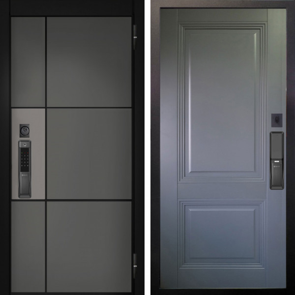 Входная дверь Аргус SMART мичиган силк титан силк муссон + Соло Антрацит