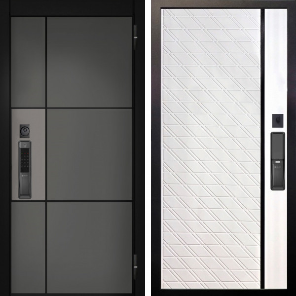 Входная дверь Аргус SMART мичиган силк титан силк муссон + Тори Софт милк