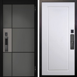 Входная дверь Аргус SMART мичиган силк титан силк муссон + Тревор Софт милк