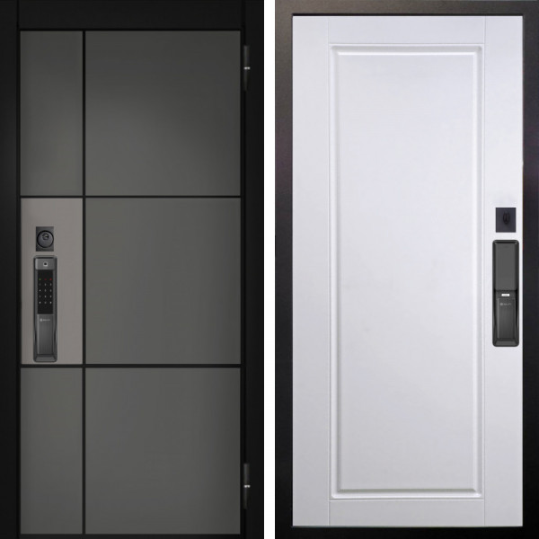 Входная дверь Аргус SMART мичиган силк титан силк муссон + Тревор Софт милк