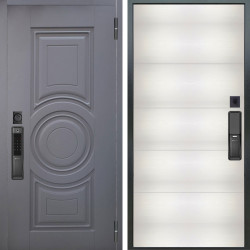 Входная дверь Аргус SMART Могадиш Силк флай + Агат Вельвет белый горизон