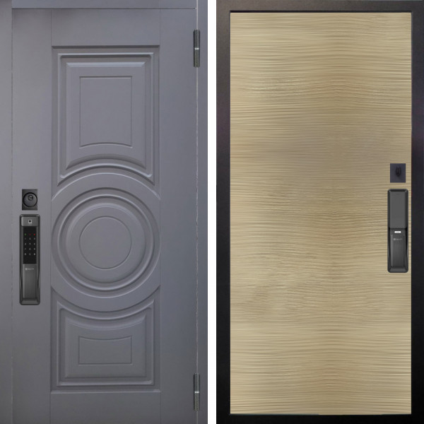 Входная дверь Аргус SMART Могадиш Силк флай + Элегант Дорс светлый горизонт