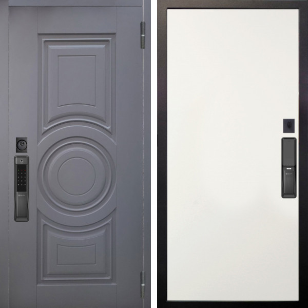 Входная дверь Аргус SMART Могадиш Силк флай + Элегант Софт милк