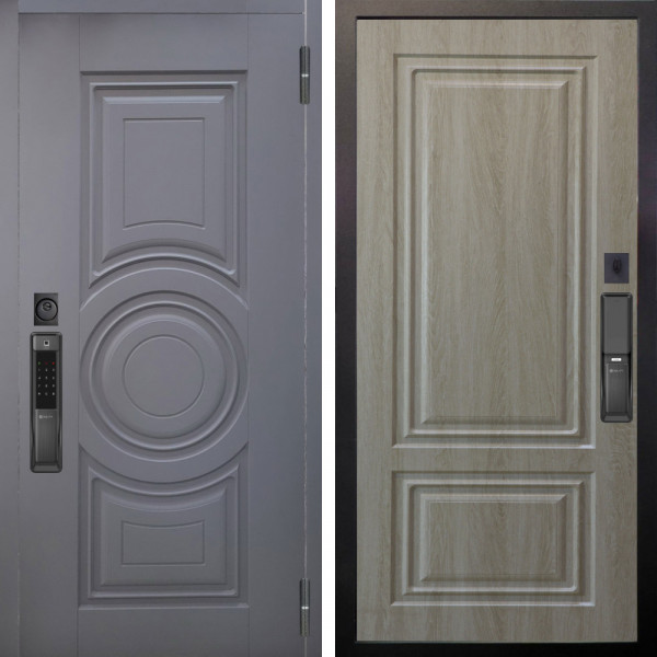 Входная дверь Аргус SMART Могадиш Силк флай + Элион Дуб филадельфия крем