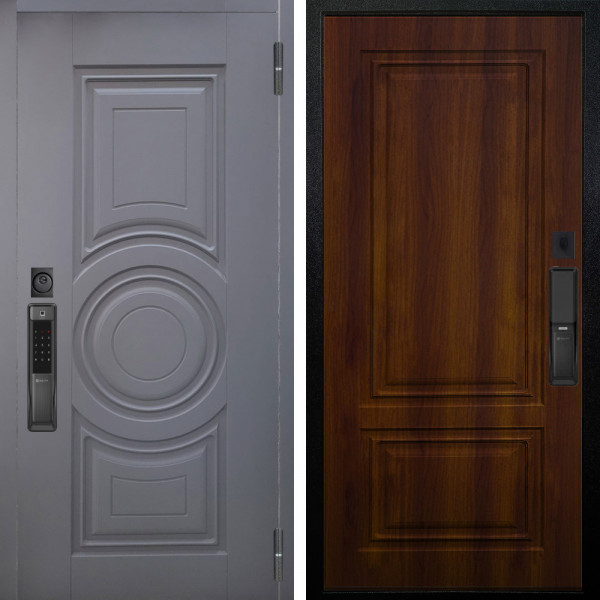 Входная дверь Аргус SMART Могадиш Силк флай + Элион Дуб рустикальный