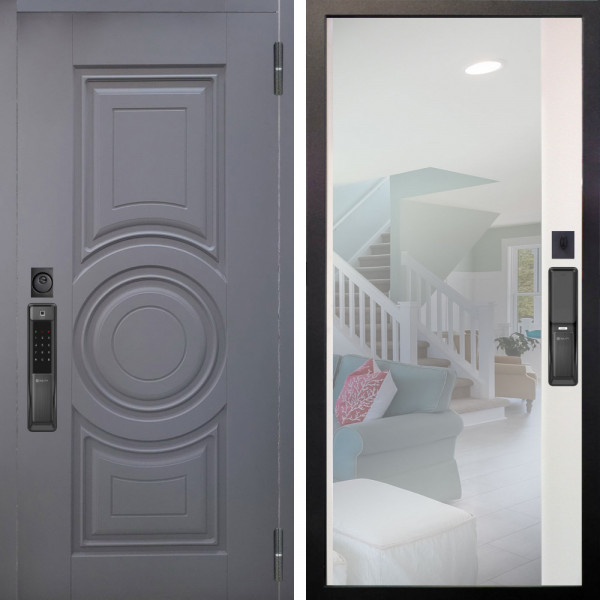 Входная дверь Аргус SMART Могадиш Силк флай + Магнум Софт милк