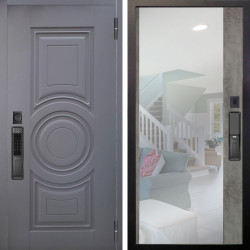 Входная дверь Аргус SMART Могадиш Силк флай + Магнум Светлый бетон