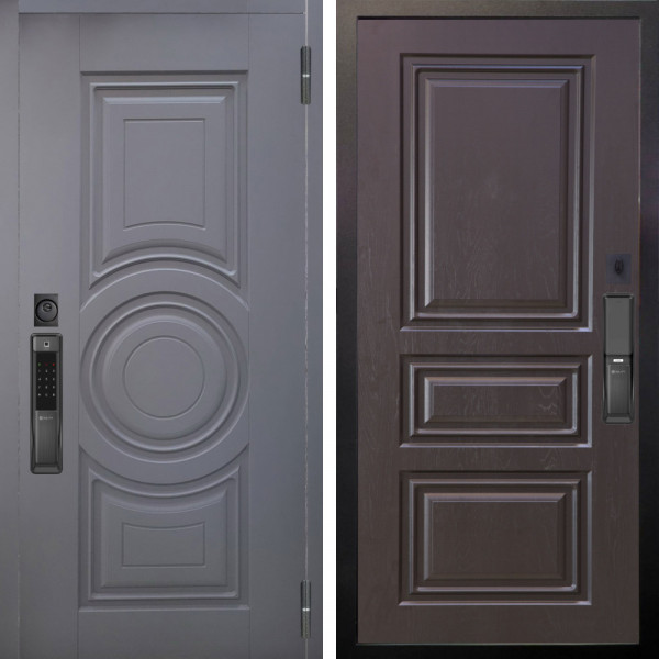 Входная дверь Аргус SMART Могадиш Силк флай + Скиф Горький шоколад