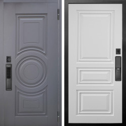 Входная дверь Аргус SMART Могадиш Силк флай + Скиф Софт милк