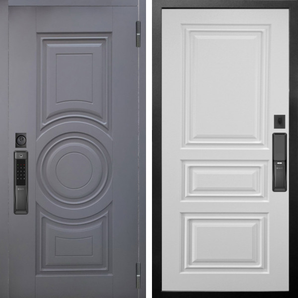 Входная дверь Аргус SMART Могадиш Силк флай + Скиф Софт милк