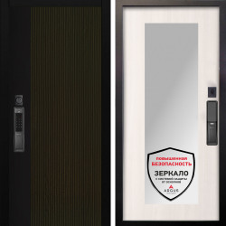 Входная дверь Аргус SMART рокси дуб рейка морение + Милли Ларче светлый