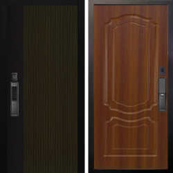Входная дверь Аргус SMART рокси дуб рейка морение + Мишель Дуб рустикальный