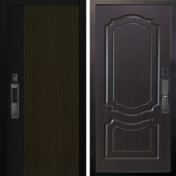 Входная дверь Аргус SMART рокси дуб рейка морение + Мишель Венге
