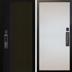 Входная дверь Аргус SMART рокси дуб рейка морение + Под покраску