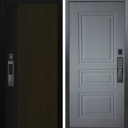 Входная дверь Аргус SMART рокси дуб рейка морение + Скиф Силк маус