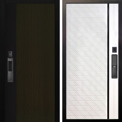 Входная дверь Аргус SMART рокси дуб рейка морение + Тори Софт милк