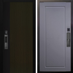 Входная дверь Аргус SMART рокси дуб рейка морение + Тревор Силк маус